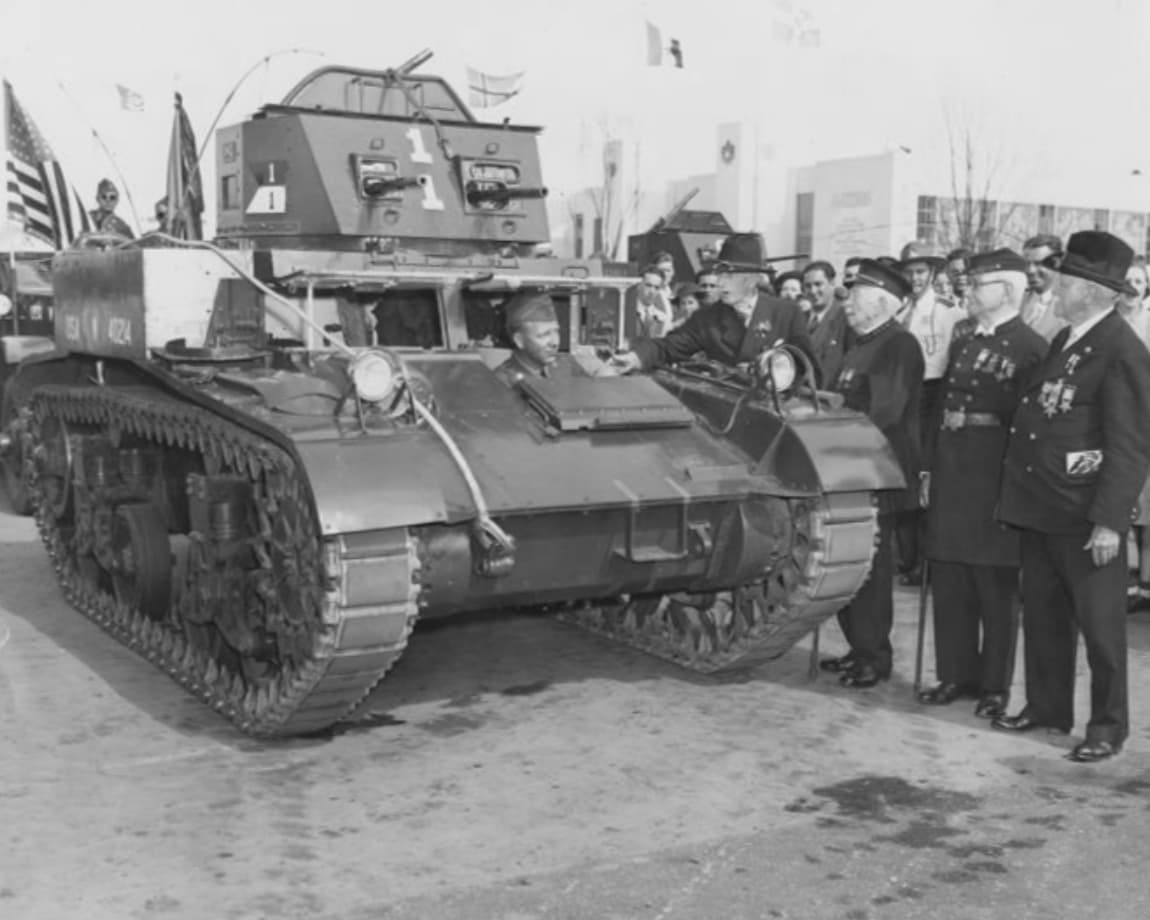 civil war veterans see tank